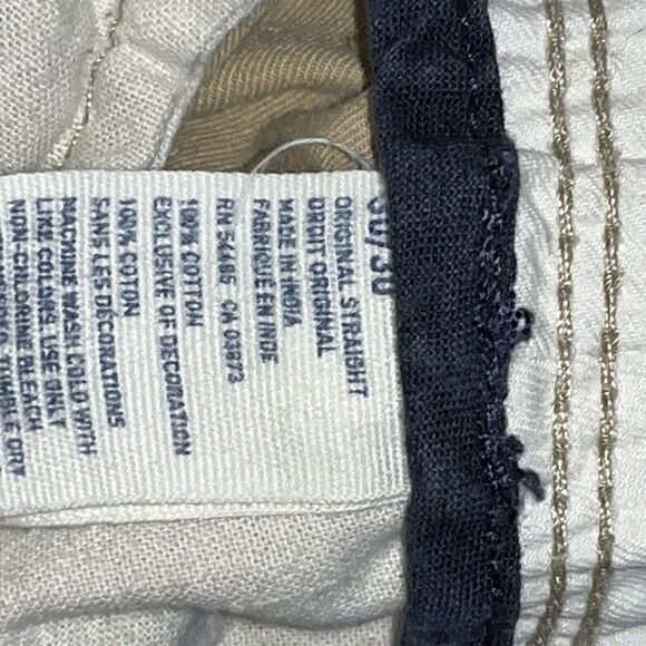 American Eagle Khaki Pants Original Straight Men's 30 X 30 Tan Classic Business - Picture 8 of 11